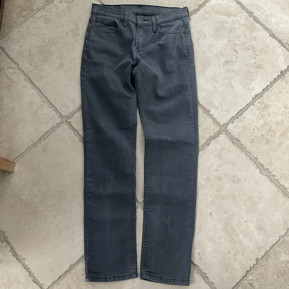 Levis 511 Gray Jeans Mens 29 x 31 Gray Denim Slim Straight Stretch Y2K‎ Grunge